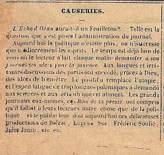 ECHO D ORAN N° 1 DU 12 OCTOBRE 1844 PAGE 001 E